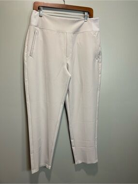 Athleta Women’s Size 12 White/Cream Cropped Pull-On Ankle Pants